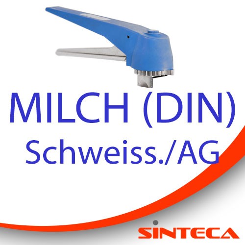 Scheibenventil Schweissst./Milch AG mit Kunststoff-Handhebel in 13 Stellungen arretierbar